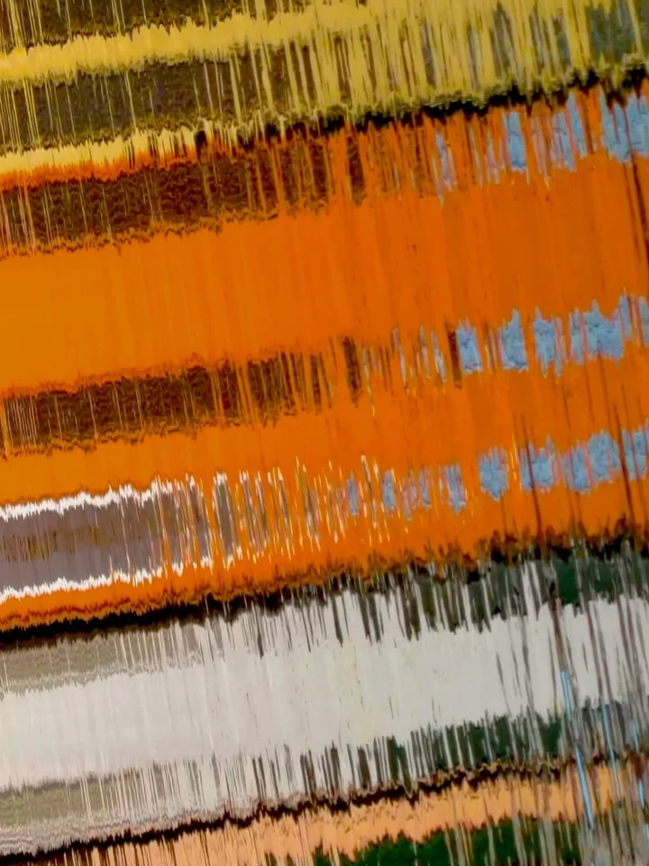 Colour reflected in the town’s canal